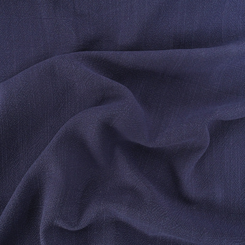 Lin Lavé Viscose Luna Indigo - Maison Klem
