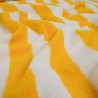 Eponge Bicolore Larges Rayures Jaune et Ecru - Maison Klem