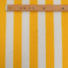 Two-Tone Terry Fabric with Fine Yellow and Ecru Stripes- Maison Klem