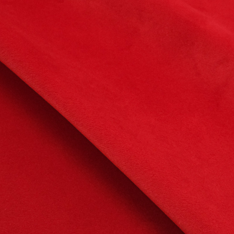 Velours Lisse Epais Rouge - Maison Klem
