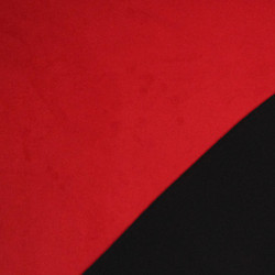 Velours Lisse Epais Rouge Foncé - Maison Klem