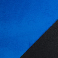 Velours Lisse Epais Bleu Royal Elise - Maison Klem