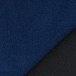 Velours Lisse Epais Navy Elise - Maison Klem