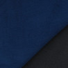 Velours Lisse Epais Navy Elise - Maison Klem