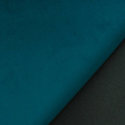 Velours Lisse Epais Paon Elise - Maison Klem