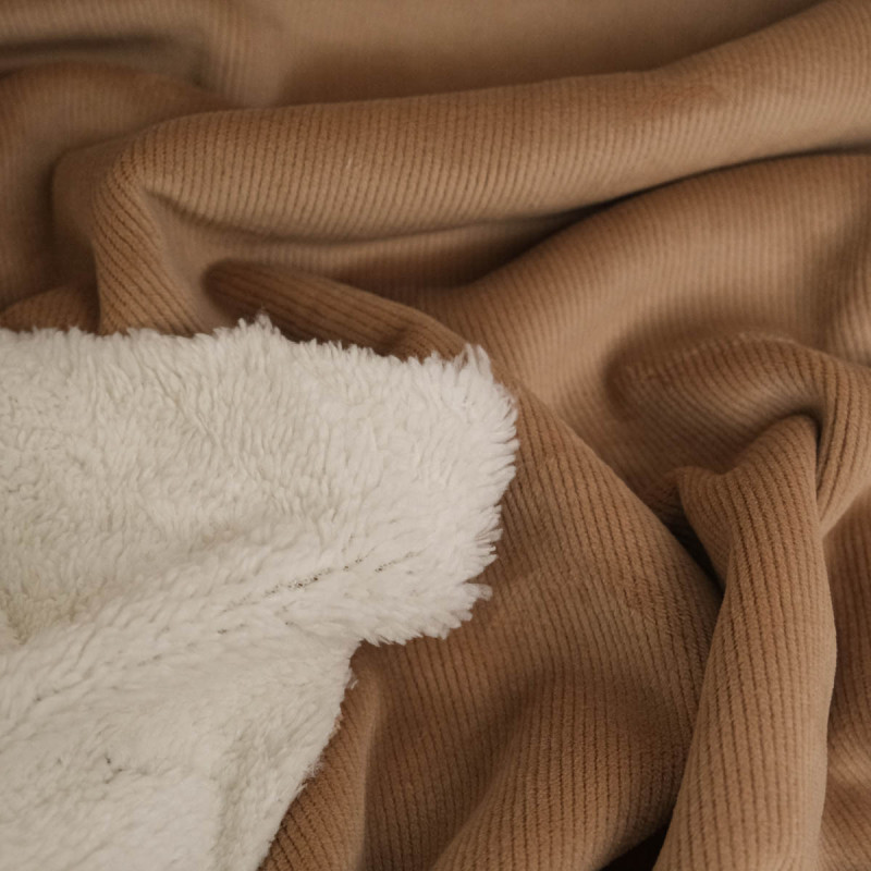 Velours Lisse Epais Rouge Foncé - Maison Klem