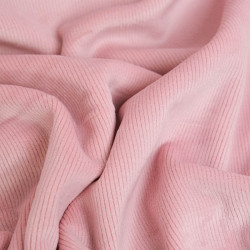 Velours Milleraies Rose Tendre Envers Sherpa - Maison Klem