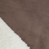 Velours Milleraies Taupe Envers Sherpa - Maison Klem