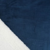 Velours Milleraies Bleu Envers Sherpa - Maison Klem
