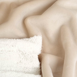 Velours Teddy Vanille Envers Sherpa - Maison Klem
