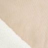 Velours Teddy Vanille Envers Sherpa - Maison Klem