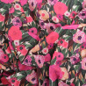 Popeline de Coton Imprimé Fleuri Rose Romantique - Maison Klem