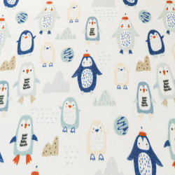 Sweat Imprimé Pingouins Envers Doudou - Maison Klem