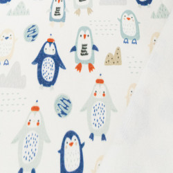 Sweat Imprimé Pingouins Envers Doudou - Maison Klem