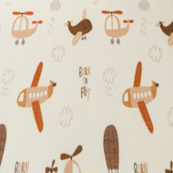 Sweat Imprimé Born To Fly Envers Doudou - Maison Klem