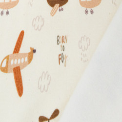 Sweat Imprimé Born To Fly Envers Doudou - Maison Klem