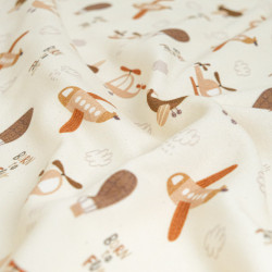 Sweat Imprimé Born To Fly Envers Doudou - Maison Klem