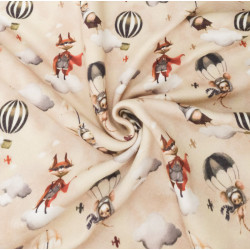 Sweat Imprimé Animaux Explorateurs Envers Doudou - Maison Klem