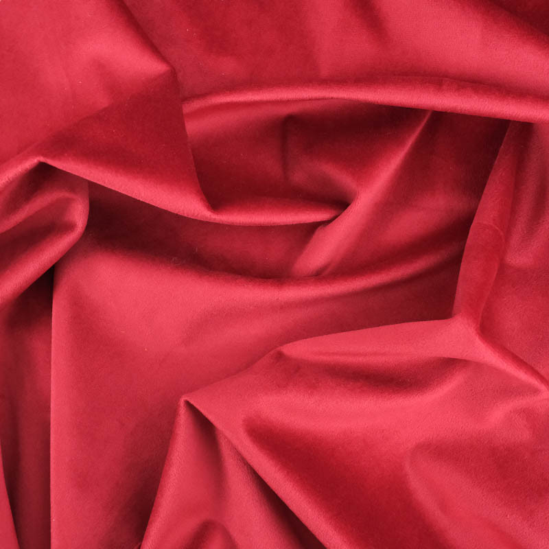 Velours Léger Victor Rouge Foncé - Maison Klem