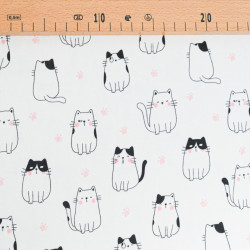 Jersey de Coton Imprimé Club Chat - Maison Klem