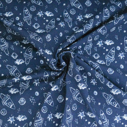 Tissu Jersey de Coton Alba Multicolore - Maison Klem