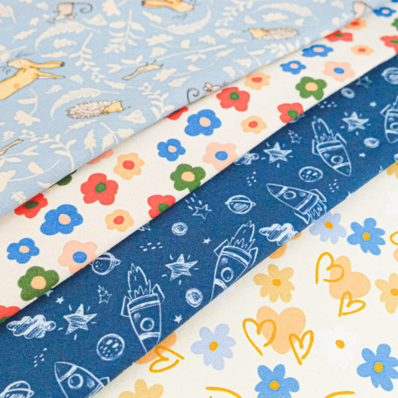 Printed Cotton Jersey - Maison Klem