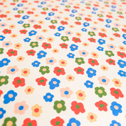 Jersey de Coton Imprimé Flower Party - Maison Klem