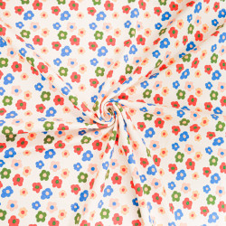 Jersey de Coton Imprimé Flower Party - Maison Klem