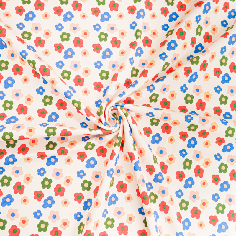 Tissu Jersey de Coton Alba Multicolore - Maison Klem