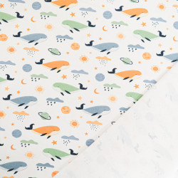 Jersey de Coton Imprimé Club Baleine - Maison Klem