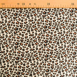 Jersey de Coton Imprimé Léopard - Maison Klem