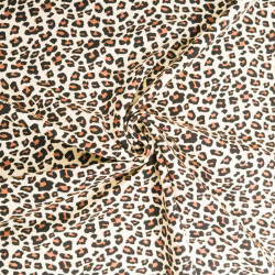 Jersey de Coton Imprimé Léopard - Maison Klem