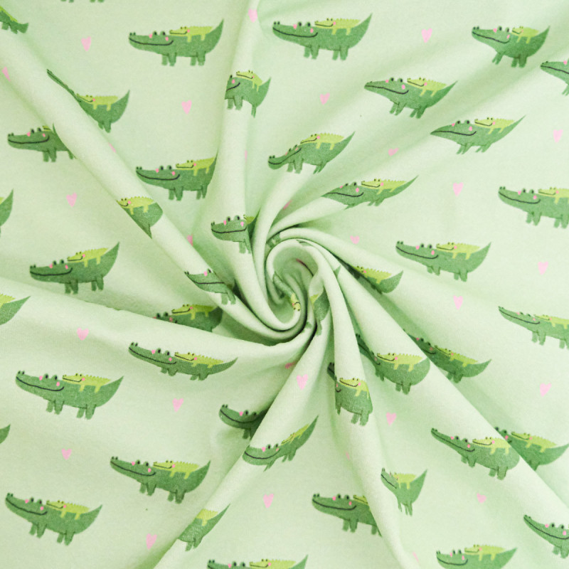 Jersey de Coton Imprimé Club Crocodile - Maison Klem