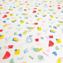 Jersey de Coton Imprimé Frutti - Maison Klem