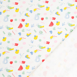 Tissu Jersey de Coton Alba Multicolore - Maison Klem