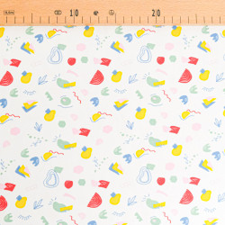 Jersey de Coton Imprimé Frutti - Maison Klem