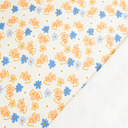 Jersey de Coton Imprimé Sweet Flowers - Maison Klem