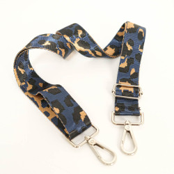 Bandoulière Motif Graou Bleu Marine - Maison Klem