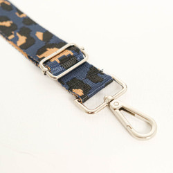 Bandoulière Motif Graou Bleu Marine - Maison Klem