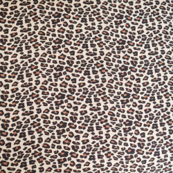 Viscose Imprimé Léopard Fauve - Maison Klem