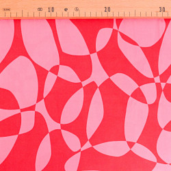 Popeline de Viscose Imprimée Tallia Prune - Maison Klem