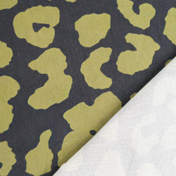 Popeline de Viscose Imprimée Tallia Prune - Maison Klem