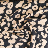 Popeline de Viscose Imprimée Savane Fond Noir - Maison Klem