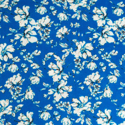 Popeline de Viscose Imprimée Tallia Prune - Maison Klem