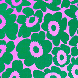 Viscose Lin Imprimé Clara Vert Rose - Maison Klem