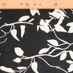 Viscose Mélangée Imprimé Fleur d'Ebene - Maison Klem