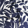Viscose Mélangée Imprimé Thaia Marine - Maison Klem