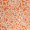 Viscose Mélangée Imprimé Abstraction Terracotta - Maison Klem