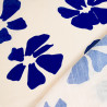 Viscose Mélangée Imprimé Jolia Bleu - Maison Klem