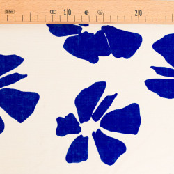 Viscose Mélangée Imprimé Jolia Bleu - Maison Klem